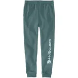 CARHARTT Midweight Tapered Graphic Jogginghose, grün-blau, Größe S für Männer