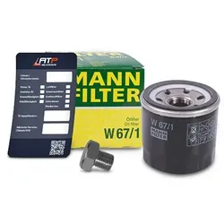 Mann-filter Ölfilter+Schraube+Ölwechselanhänger für Mazda