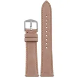 Fossil Uhrenarmband 18mm Leder Beige Uhrband ES-4243 / LB-ES4243