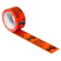 SUPRA Warnklebeband Bruchgefahr! Nicht werfen! leuchtorange 50,0 mm x 66,0 m 1 Rolle