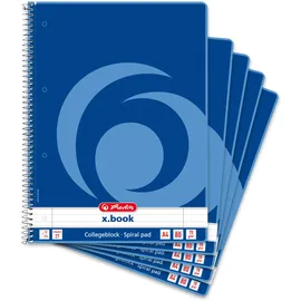 Herlitz Collegeblock A4 Liniert Blau