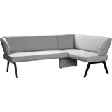 Home Affaire Eckbank HOME AFFAIRE "Aretha Küchenbank, Polsterbank, Esszimmerbank, Breite 215 cm", grau (antarctica, schwarz), B:215cm H:86cm T:150cm, Massivholz, Polyester, Polyurethan, Sperrholz, Sitzbänke, Eckbank, Moderne Bank in tollen Farben, Nosagfederung,