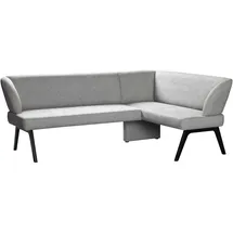 Home Affaire Eckbank HOME AFFAIRE "Aretha Küchenbank, Polsterbank, Esszimmerbank, Breite 215 cm", grau (antarctica, schwarz), B:215cm H:86cm T:150cm, Massivholz, Polyester, Polyurethan, Sperrholz, Sitzbänke, Eckbank, Moderne Bank in tollen Farben, Nosagfederung,