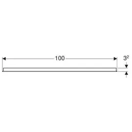 Geberit Option Basic Beleuchtung oben, 100x70cm