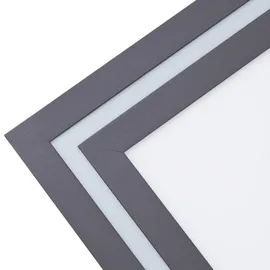 LUCANDE LED-Deckenlampe Leicy, schwarz, 124 cm, RGB, CCT / Schwarz