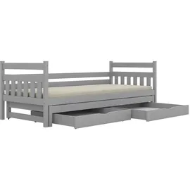 OEM Kinderbett David 90 x 190 cm Kiefer grau