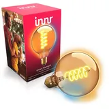 Innr Smart Filament LED Globe Glühbirne, Zigbee E27 Lampe, Dimmbar, Funktioniert mit Hue* (Bridge erforderlich), Warmweiß bis Kaltweiß, 640lm, 1...