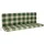 DEGAMO Bankauflage 138 x 88 x 5 cm grün/beige kariert 1 St.