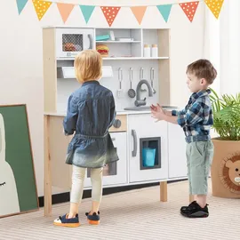 Costway Spiel-Küche Kinderküche mit 18 Zubehör (310700)
