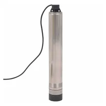 vidaXL Tiefbrunnenpumpe 55 m 1000 W silberfarben