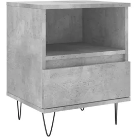 vidaXL Nachttisch Betongrau 40x35x50 cm Holzwerkstoff