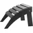 Vevor Gleiter für Adirondack-Stühle 475 x 500 x 330 mm HDPE schwarz