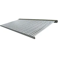 Mendler Elektrische Kassettenmarkise T122, Markise Vollkassette 4x3m Polyester Grau/Weiß,