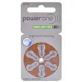Varta Power one Hörgerätebatterien Typ 312 braun, Batterien 60 Stück Vorratspack, wireless approved, Größe p312 für Hörgeräte und Hörhilfen, high hearing level, quecksilberfrei, Made in Germany