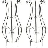 Hti-Living Rankgitter Bauchig Verena 20 x 50 cm Blau