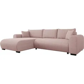 Mirjan24 Eckcouch Cord 2-Sitzer Beige