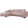 Mirjan24 Eckcouch Cord 2-Sitzer Beige
