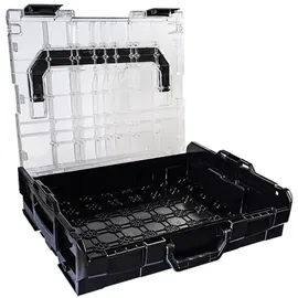 BS SYSTEMS GMBH & CO Sortimo Systemkoffer L-Boxx 102 schwarz mit transparentem Deckel + Insetboxen B3