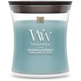 Woodwick Cedarwood & Ocean Moss Duftkerze 85 g