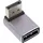 InLine DisplayPort 1.4 Adapter 90° unten Grau/Schwarz