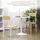 Homcom Runder Küchentisch 80 x 75 x 80 cm Weiß