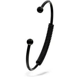 Liebeskind Berlin Elegantes Armband aus poliertem Edelstahl IP Schwarz 6,9 cm