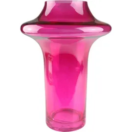 AM Design Dekovase Vibrant pinkfarbene Glasvase, Farbe und Energie für jeden Raum rosa