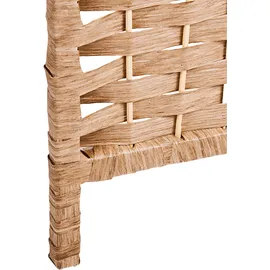 Beliani Raumteiler Trafoi Braun 158 cm 170 cm