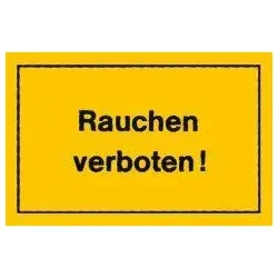 Verbotsschild 250x150mm Rauchen verboten