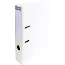Exacompta 10x Ordner Prem'Touch PVC, Rücken 70mm, 32x29cm A4 Maxi, Weiß, 53748E