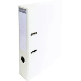 Exacompta 10x Ordner Prem'Touch PVC, Rücken 70mm, 32x29cm A4 Maxi, Weiß, 53748E