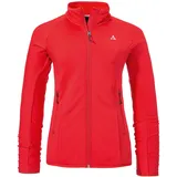 Schöffel Damen Fleece Jk Style Cascata WMS, Fleecejacke dünn & leicht mit Stehkragen, wärmende Outdoorjacke aus 2-Wege-Stretch mit 2 Außentaschen, rosehip, 46