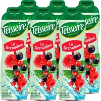 Teisseire Getränke-Sirup Grenadine 600ml - Intensiv im Geschmack (6er Pack)