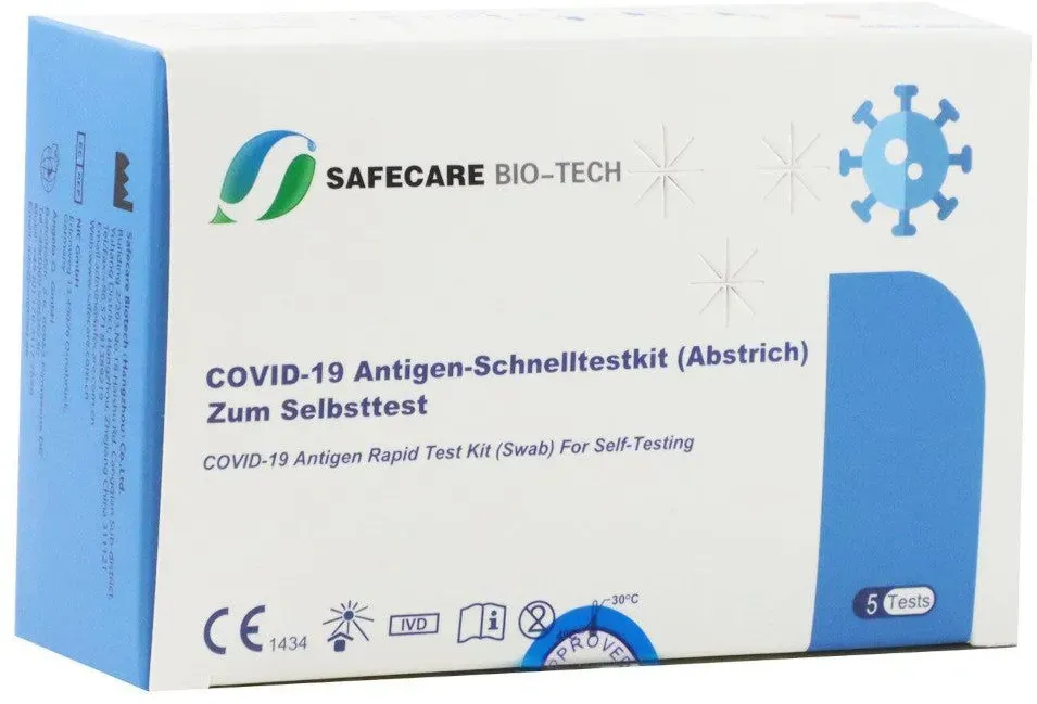 Safecare Bio-Tech Laien Nasal Test mit CE 1434 - 5 Stück St