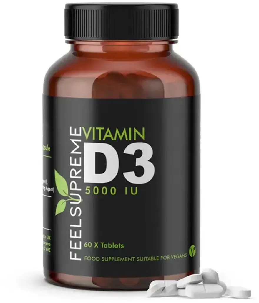 Feel Supreme Vitamin D3 5000iu – Natürliche Unterstützung in 60 Kapseln für Ihr Wohlbefinden