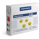 Magnetoplan Smiley Magnete Durchmesser 30 mm, 6 Stück,