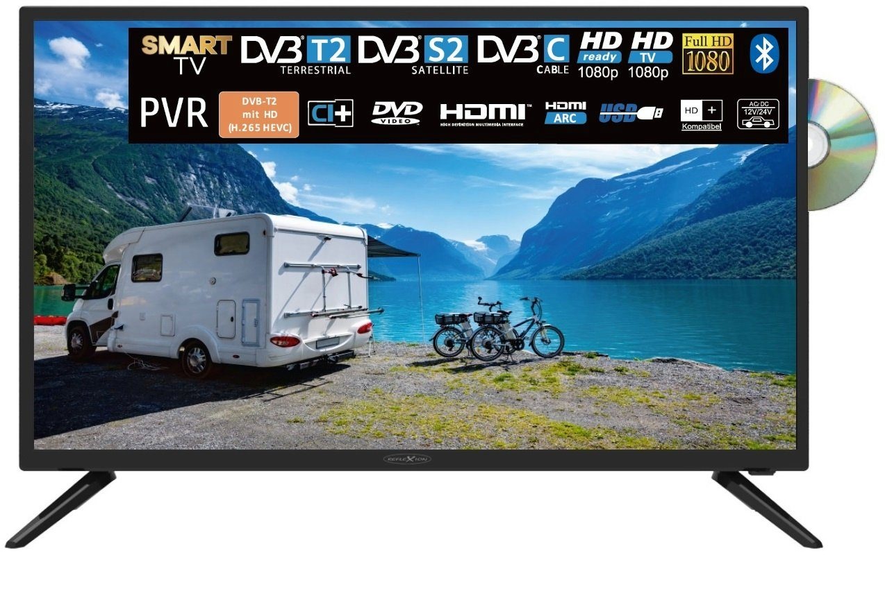 Reflexion LDDW32i+ Smart LED-TV 32" (32", LDDWi+, LCD mit LED-Backlight, Full HD), TV, Schwarz