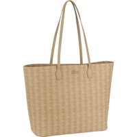 Lacoste Monogram Print Tote Bag viennois beige