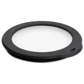 Weis Frischhaltedeckel Glas und Silikon in der Farbe Transparent-Schwarz, Maße: 20cm x 23cm x 2cm, 11120
