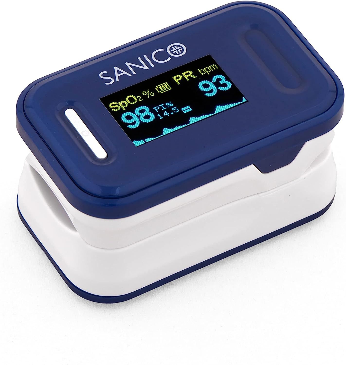 Sanico Pulsoximeter 1 St blau