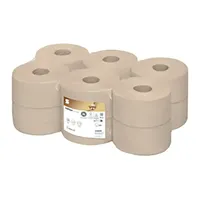 Satino by wepa Jumbo-Toilettenpapier PureSoft 2-lagig Recyclingpapier, 12 Rollen