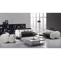 JVmoebel Sofa Sofagarnitur 3+2 Sitzer Sofa Sitz Couch Polster Moderne Couchen Relax, Made in Europe schwarz