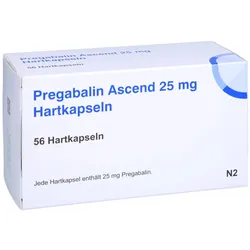 Pregabalin Ascend 25 mg Hartkapseln 56 St