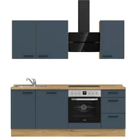Nobilia Küchenzeile Easytouch II 210 cm blau