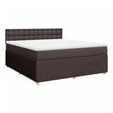 vidaXL Boxspringbett 180 x 200 cm Dunkelbraun