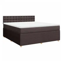 vidaXL Boxspringbett 180 x 200 cm Dunkelbraun