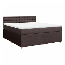 vidaXL Boxspringbett 180 x 200 cm Dunkelbraun