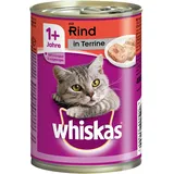 Whiskas Nassfutter 1+ Rind 12 x 400 g