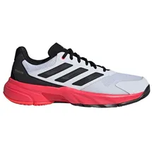 adidas Herren Courtjam Control 3 Tennis Shoes, FTWR White/core Black/Lucid red, 44 EU - 44 EU