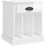 vidaXL Nachtschrank 2 Stk. 43 x 36 x 50 cm Hochglanz-Weiß